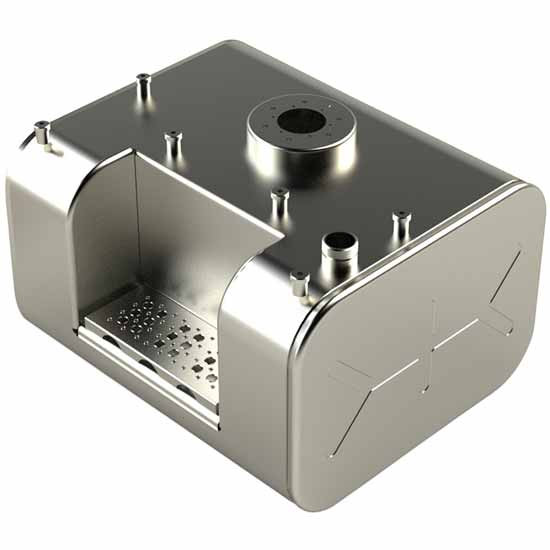 31 Inch Bestfit Aluminum Rectangular Fuel Tank 50 Gallon- 18 X 26 X - Rear Fill For Gmc Topkick, C5500 And C6500