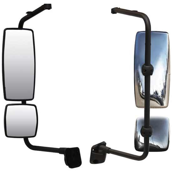 Chrome Plastic Mirror Assembly For International