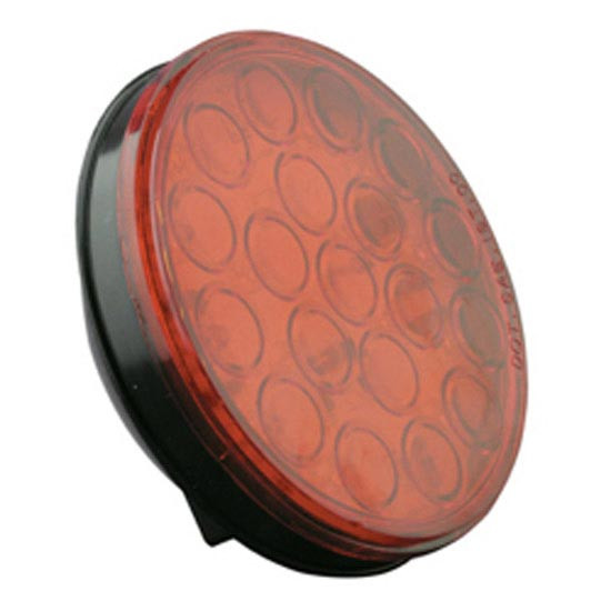4 Inch 19 Diode Round Red Led Stop, Tail And Turn Light