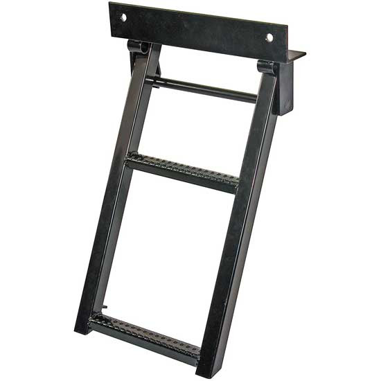 75 Inch Retractable 2 Rung Truck Step - 17.3 Wide X 30.25 Inch Height