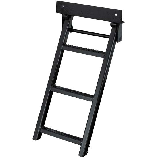 75 Inch Retractable 3 Rung Truck Step - 17.3 Wide X 35 Inch Height