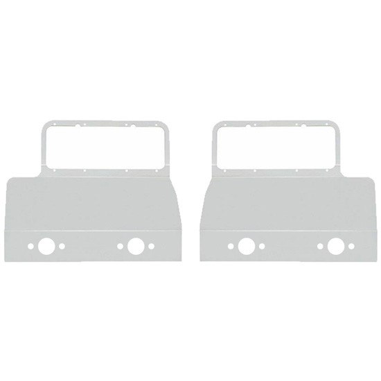 Peterbilt 378, 379 Double Headlight Mount Fender Guards - Stainless Steel By Phoenix Design