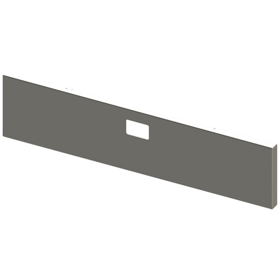 22 Inch Chrome Blind Mount Texas Boxed End Bumper, 10 Gauge For Peterbilt 357 SFA, 378 SFA, 379 With Set Forward Axles