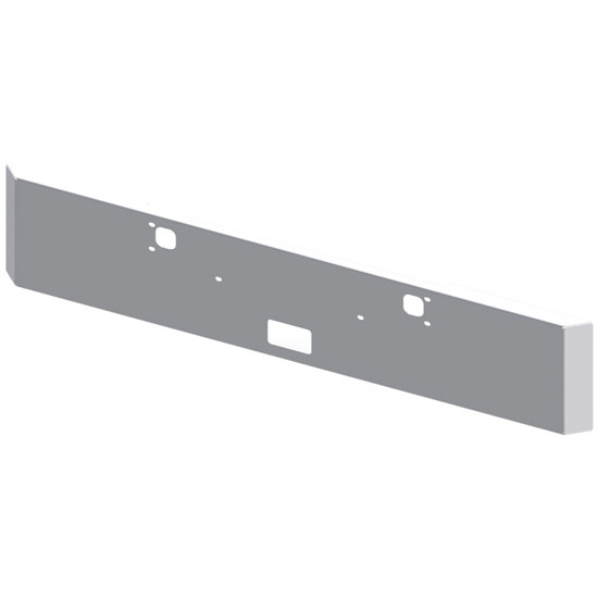 18 Inch Chrome Texas Mitered End Bumper, 10 Gauge For Kenworth W900B And W900L