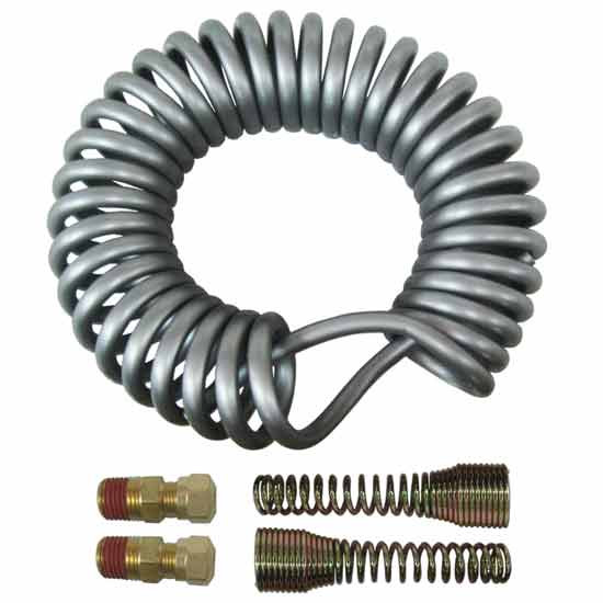 4 Inch Tphd Coiled 1/ Air Line For 5Th Wheel Air Slide Cylinder With Fittings