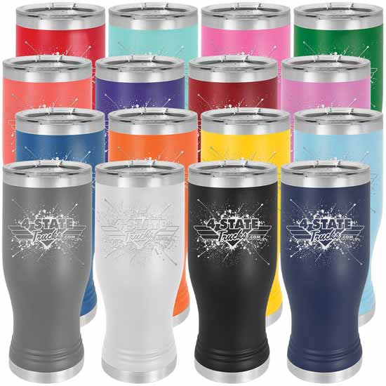 4 State Trucks 20 Oz Stainless Steel Pilsner Tumbler With Lid