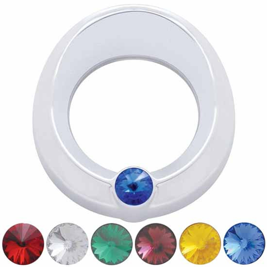 Chrome Small Gauge Bezel With Gem Option