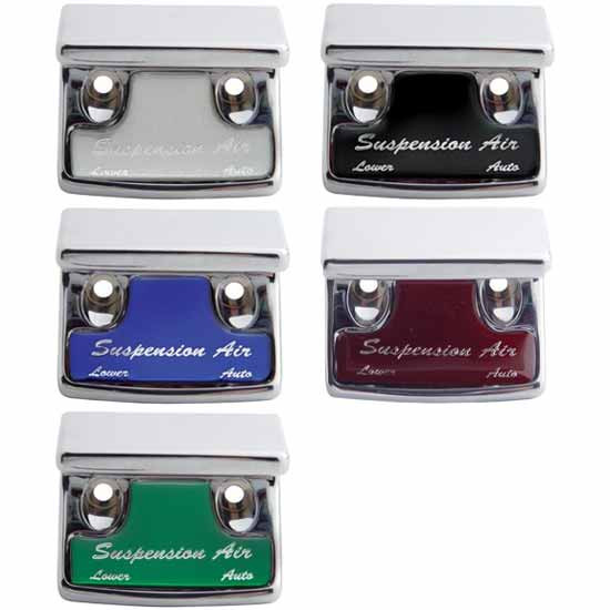 Chrome Suspension Air Switch Guard With Sticker For Freightliner, International