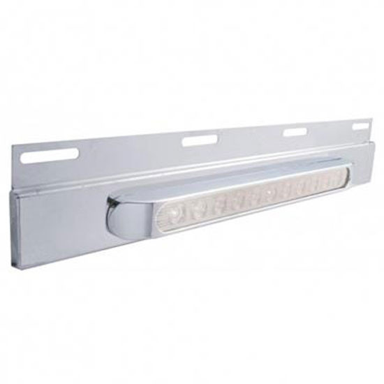 Stainless Steel Top Mud Flap Plate With Light Bar