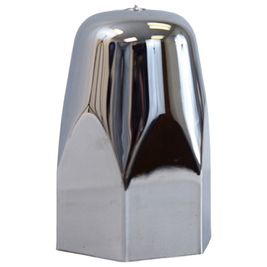75 Inch 1.5 X 2. Chrome Plastic Push-On Nut Cover