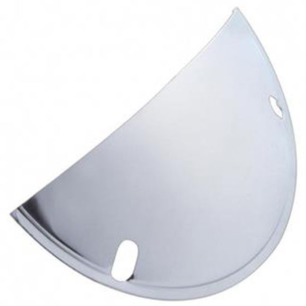 Stainless Steel Half Moon Shield For Round 5 3/4 Inch Headlights - Pair