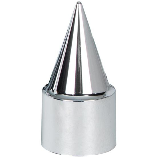 25 Inch 33Mm X 4. Chrome Plastic Stiletto Nut Cover, Thread-On
