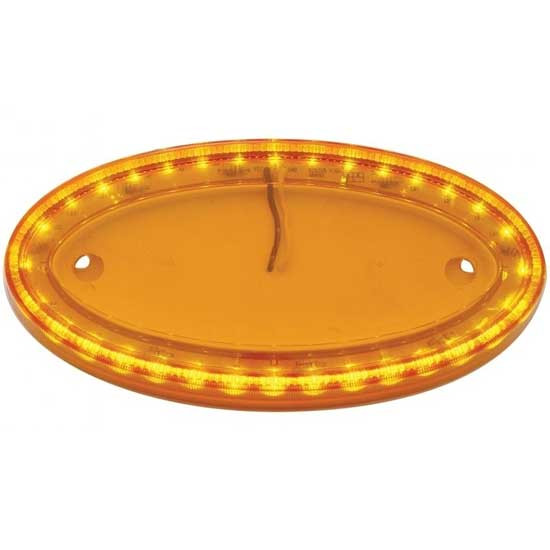 Peterbilt Oval Emblem Lights - Amber