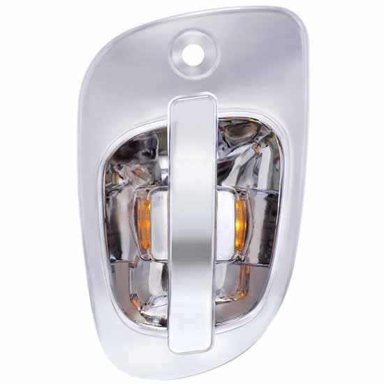 Chrome Plastic 6 Led Chrome Door Handle Cover For Freightliner Cascadia 113, 125