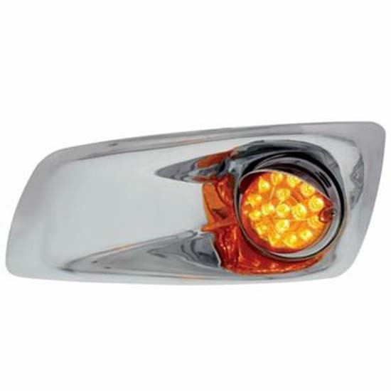 Bumper Light Bezel With 17 Led Single Function Light Reflector Style For Kw T660 2008 - 2017