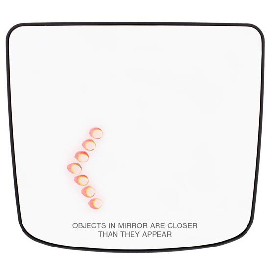 Heated Auxiliary Convex Mirror With Led Turn Signal For Volvo Vnl Gen Ii 2012 - 2017