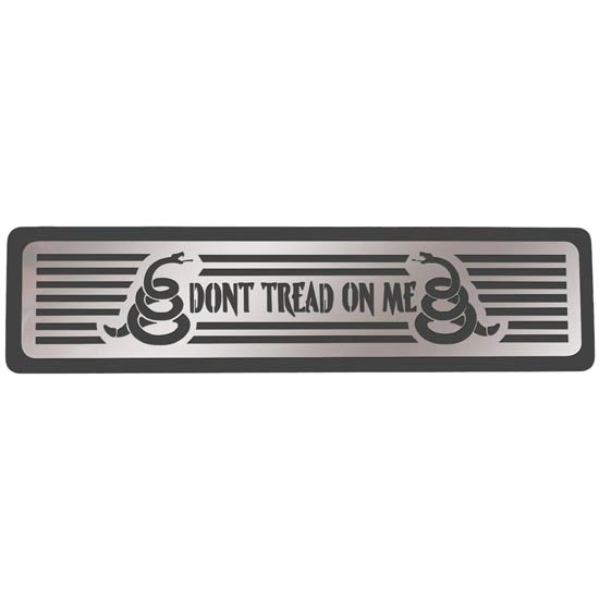 4 Inch Csm 5 X 20 X 1/ Billet Aluminum Step Plate With Don'T Tread On Me SS Insert