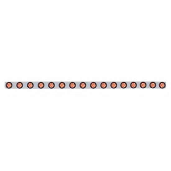 5 Inch 79.5 X 3. SS Bumper Light Bracket With 16 X 7 Led 2 Inch Reflector Light