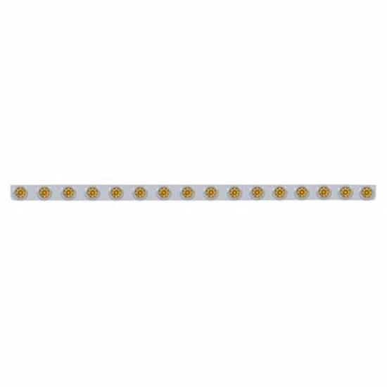 5 Inch 79.5 X 3. SS Bumper Light Bracket With 16 X 9 Led 2 Inch Reflector Lights And Bezels