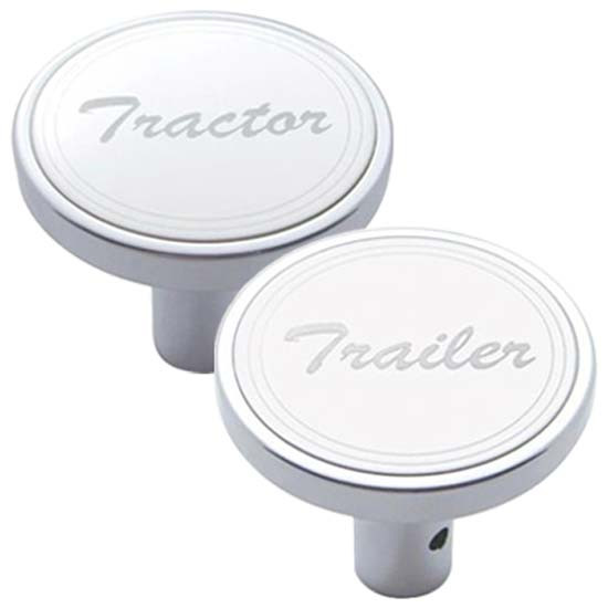 Chrome Air Valve Knob With Plaque, Pin Mount