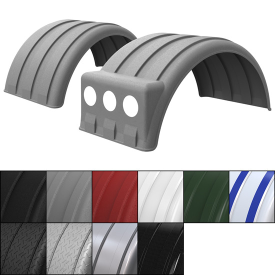 Minimizer Min1900R Poly Single Axle Fenders