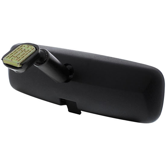 Black Day/Night Rearview Mirror Assembly With Mounting Plate