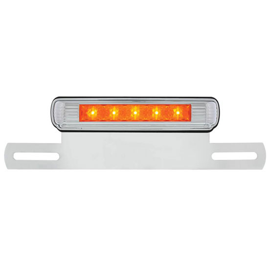 Chrome License Plate Light And Bracket With 11 Led 3Rd Brake Light
