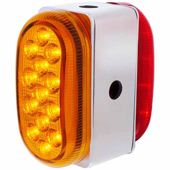 Dual Function 26 Led Double Face Oval Light With SS Bracket
