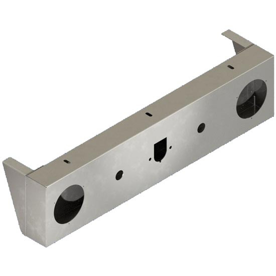 Polished Stainless Steel Rear Center Light Bar With Cutout Options