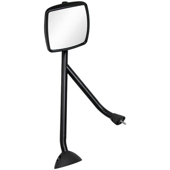Black Hood Mirror Assembly With Wide Angle Convex Mirror Glass For International Prostar