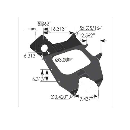 Bumper End Support For Freightliner Century 112, 120
