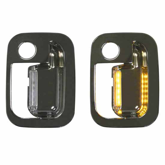 Chrome Door Handle Covers With Led Light