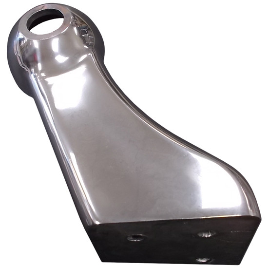 Bestfit Polished Dual Round Headlamp Mounting Bracket For Peterbilt 359, 1967 - 1987