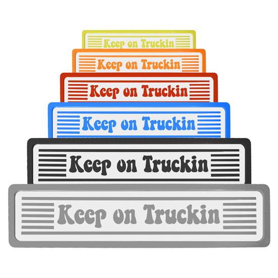 5 X 20 Inch Keep On Truckin Step Plates By Chrome Shop Mafia