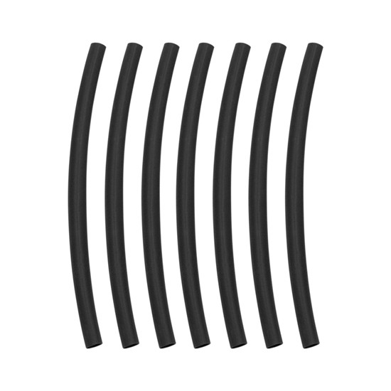 4 Inch Black Heat Shrink Tubing - 6 Pack