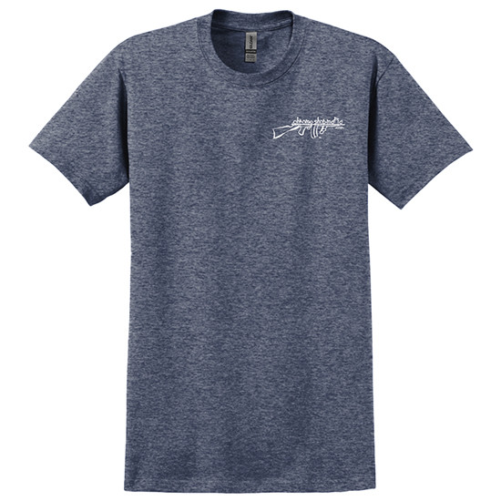 Csm Logo Heather Navy Crewneck T-Shirt