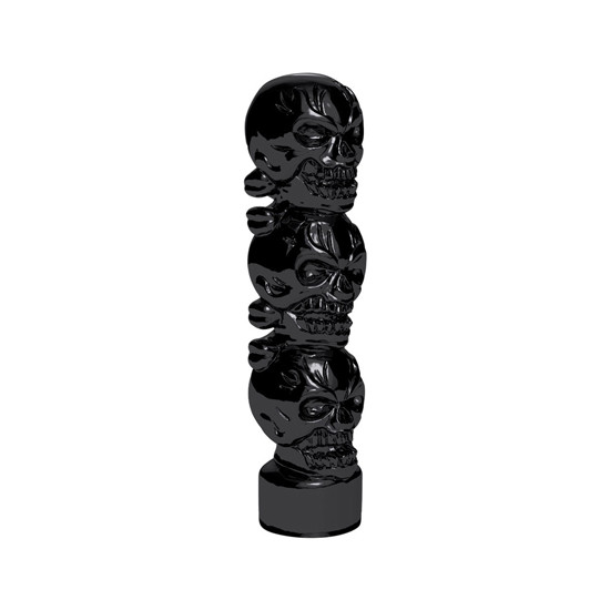 2 Inch 1/- 13 Thread On 3 Skull Shift Knob