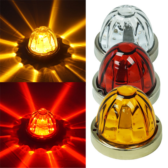 Legendary Extreme Large Glass Watermelon 3 Wire Dual Function With Aluminum Bezel Led Light - Each