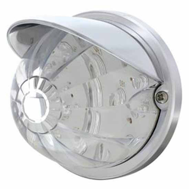 17 LED Watermelon Flush Mount Kit W/Visor - Red LED/ Clear Lens