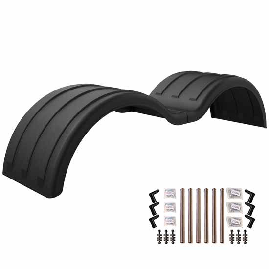 Double Deuce Full Fender Kit W/ Light Box Options & Stainless Steel Mounting Brackets By Minimizer