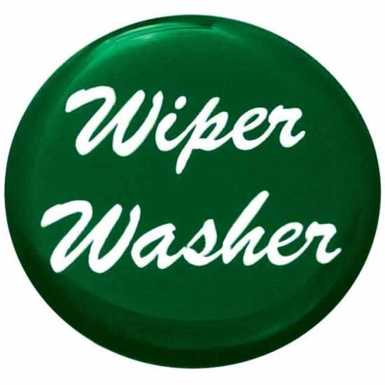 Wiper Washer Dash Knob Sticker Glossy Green