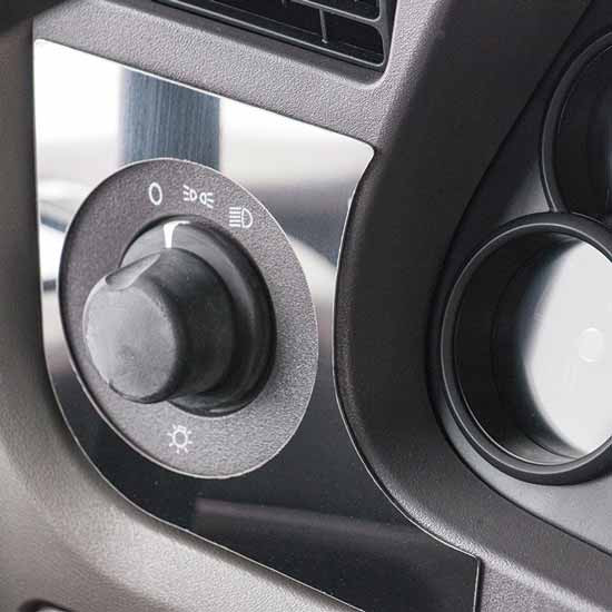 304 Stainless Steel Headlight Switch Trim For Peterbilt 567, 579