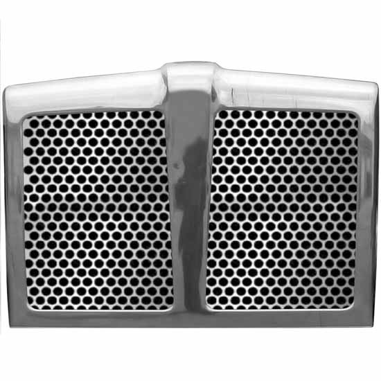 4 Inch Stainless Steel Diamond Punched Grille Insert With Small 1/ Circles For Kenworth T880