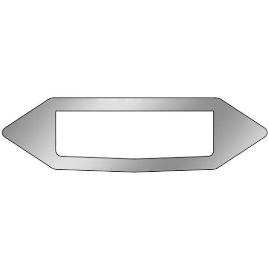 Stainless Steel Pointed Logo Trim For International Lt 2017-Current