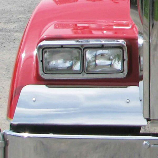 Headlight Fender Guards, Plain For Kenworth W900L