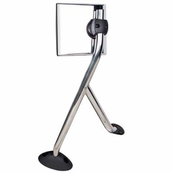 Chrome Plastic Hood Mirror - Passenger Side For International
