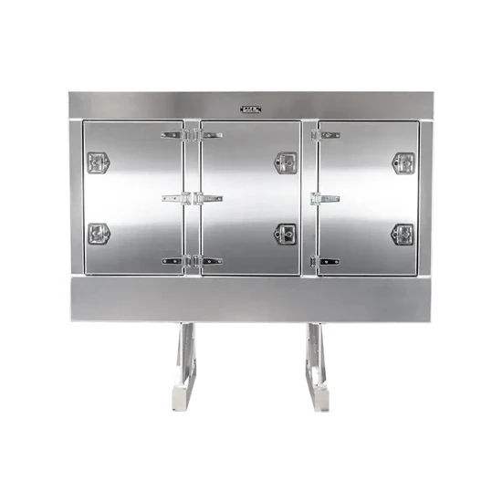 Smooth Aluminum Cab Rack W/ 2 Chain Hangers & Stainless Steel Hinges