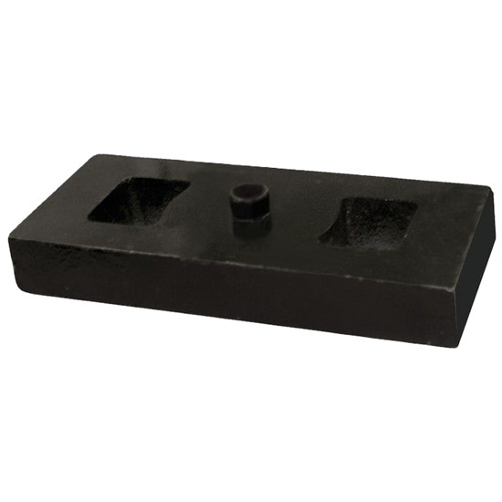 1 Inch Spring Riser-Spacer Block 7 X 2.5 X With 5/8 Inch Center Post