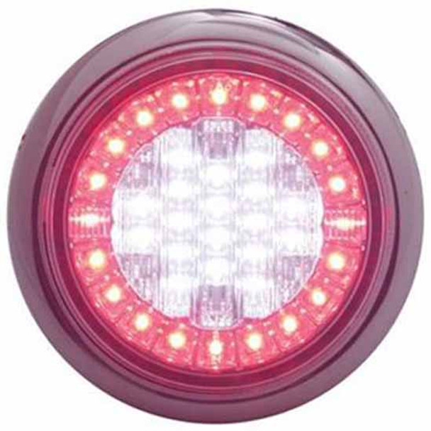 Stop/ Turn And Tail Light W/ 38 LEDs Flang Mount - 4 Inch