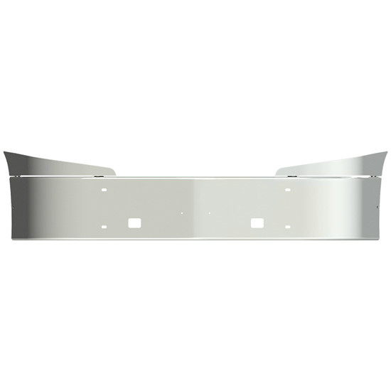 16 Inch SBA Bumper W/ Mounting Holes, Rectangular Radar & Tow/Hitch Holes By Valley Chrome Fits International LT625